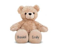 Orsacchiotto Personalizzato con Nome - Personalizzato questo Orsacchiotto con due Nomes (Oso de peluche con due nomes - 30cm)