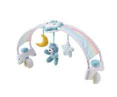 Chicco Rainbow Sky Arco Lettino Neonato 2in1 Evolutivo Compatibile Next2Me, Pannello Culla con Arco Arcobaleno e Luce Notturna Bambini con Musica Rilassante e Morbidi Ciondoli - Giochi Neonati 0+ Mesi