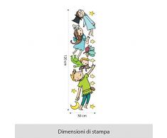 wall art R00162 Wall Sticker per Bambini Sull' Isola di Ricerca, Wallpaper, Multicolore, 30 X 120 X CM