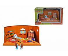 LEO Lausemaus - Set da gioco: Cameretta dei bambini, con personaggi di Hubert e Herbert