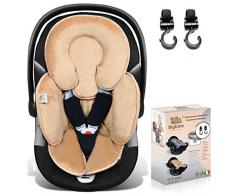 Bigbalu Riduttore per Passeggino - Cuscino Universale per Seggiolone, Ovetto, Lettino, Seggiolino e Culla - Imbottitura Morbida per Tenere il Neonato al Caldo - Migliora la Sicurezza in Auto del 50%