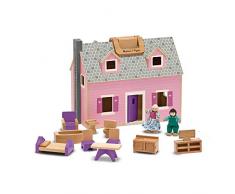 Melissa and Doug Gioco in legno Casa delle bambole trasportabile