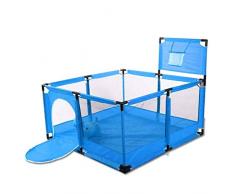 Recinto Bambini Grande Box Porta Giochi per Bambini Portatile, Play Yard Pieghevole Divisorio per Sala Oxford Cloth (Color : Blue)