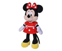Simba Disney - Peluche Minnie con Abito Rosso, 6315870229, 35 Cm, + 0 Mesi