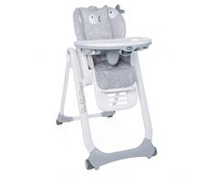 Polly 2 Start, Seggiolone Per Neonati Dalla Nascita a 3 Anni (15 Kg), Regolabile, 4 Ruote, Schienale Completamente Inclinabile In Sedia E Chiusura Compatta, Dots Grigio