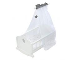 roba Lettino per BamboleStella, Accessori in Tessuto, Biancheria da Letto e Baldacchino, Bianco