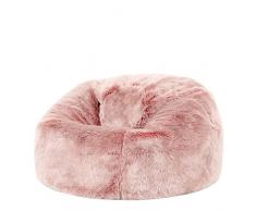 icon Lussouso Kids Eco-Pellicia Classica Poltrona Sacco, Rosa Chairo, 65cm x 45cm, Pouf Poltrona Sacco in Eco-Pellicia Adatto a Ragazzi e Regazze, Legero e Portatile Poltrona Sacco per Zone Giorno