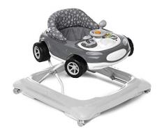 Jané Auto Sport Girello, 6 mesi fino a 12 kg., Sedile Regolabile in Altezza, Vassoio Multiattività, Adatto per Parquet, Ruote Silenziose
