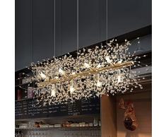 Lampadario Compatible with sala da pranzo 丨 - Snowflake Sospensione Soggiorno Illuminazione Compatible with interni Dente di leone Lampada a sospensione a LED lunga Lampada a sospensione LED * G9 * 9/