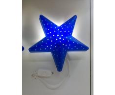 Ikea - Lampada da parete a forma di stella per cameretta, colore: Blu