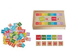 Woodyland - Gioco in legno per imparare a moltiplicare e dividere 81 pz.