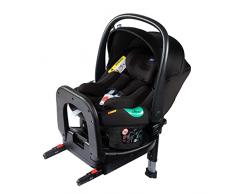 Chicco Kiros Evo i-Size, Seggiolino Auto 40-78 cm, Isofix Gruppo 0+ per Bambini da 0 a 15 Mesi, Ovetto Neonato con Cuscino Riduttore, Aggancia ai Passeggini Compatibili, Nero