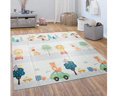 Tappeto Bambini Gioco Gattonare Bebè Pieghevole Lavabile Reversibile Animale, Dimensione:180x200 cm, Colore:Multicolore