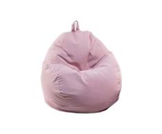 Highdi Pouf Poltrona Sacco, Bambini & Adulti Bean Bag Fodera per Sacco di Fagioli per Decorazione della Soggiorno Camera Giardino Salotto Balcone, Senza Ripieno (Rosa,100x110cm)