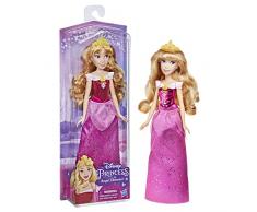 Hasbro Disney Princess Royal Shimmer-Bambola di Aurora, fashion doll con gonna e accessori, giocattolo per bambini dai 3 anni in su