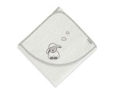 Sterntaler Telo da bagno Stanley La Pecorella, Età: Per neonati, 80 x 80 cm, Beige (Écru)