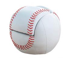 Giocattolo Mini Poltrona, Casa Piccolo Divano, per 1-10 Anni Boy Girl TEME Baseball Bianco 52 × 48 × 43 cm