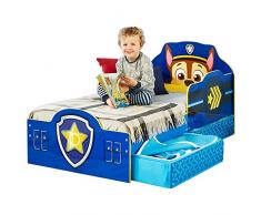 Worlds Apart Paw Patrol: Lettino per Bambini con Cassettoni, MDF, Multicolore, 42.5 x 77 x 143 cm