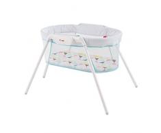 Fisher-Price - Dolci Sogni Culla per Neonati, Include Gambe Rimovibili e 1 Pratica Borsa da Viaggio, Multicolore, GBR67