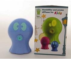 WEBio - Marlin - Diffusore Di Aromi Ad Ultrasuoni - Azzurro - Aromaterapia - Luce Notturna Per Bambini - Timer - Durata 6h - Autospegnimento - Camera Da Letto - 3 Colori Disponibili - 300 ml - Made in Italy