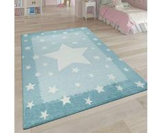 motivo: elefante colore: grigio/blu/mélange HomebyHome Tappeto a pelo corto per la cameretta dei bambini 80 x 150 cm 100% polipropilene Blu motivo: elefante colore: grigio/blu/mélange HomebyHome Tappeto a pelo corto per la cameretta dei bambini 80 x 150 cm 100% polipropilene Blu