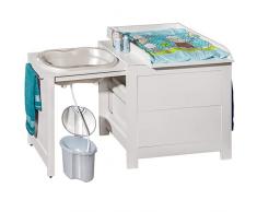 ATB - fasciatoio cassettiera,fasciatoio con vaschetta, navicella pieghevole con fasciatoio, cassetti per bambini, neonati, alta qualità