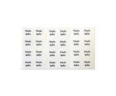 Etichette personalizzate. Adesivi per identificare calzature bambini. 28 unità. BIANCO