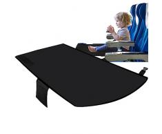 Poggiapiedi Aeroplano Per Bambini | Letto Per Aereo Bambini Piccoli | Poggiagambe Per Bambini In Aereo | Estensore Del Sedile Dellaeroplano Leggero E Pieghevole | Accessori Essenziali Da Viaggio