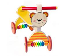 Hess 31176 - Bambino Giocattolo a Cavallo, Giallo, in Legno