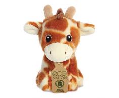 Aurora, 35068, Eco Nation Mini Giraffa, 13cm, peluche, marrone