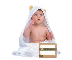 KeaBabies Asciugamano Mantellina per Bambini – Asciugamano in Bambù per Bambini Asciugamano Organico di Bambù – Asciugamani per Neonati – Asciugamano Mantellina Grande di Bambù (Orso)