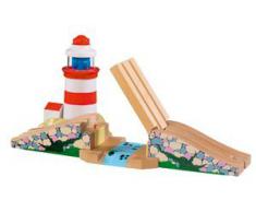 Fun Toys I+S 41030194 - Faro con effetto sonoro per ferrovia in legno