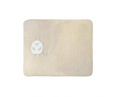 PLAID PILE CULLA LETTINO BABY SUPER SOFFICE COPERTA CM 80 x 100 SOGNI D ORO (BEIGE COL. 6)