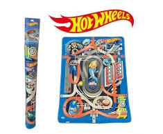 ODS- Tappeto Gioco Arredo 120 x 90 cm Hot Wheels Tappetone 120x 90 cm, 3 + anni, Vari Colori, Media, 42025