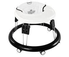 LANGYI Il girello pieghevole, adatto per girello di altezza 66-80 cm con ruote per neonati e ragazze, silenzioso girello antiribaltamento (White)