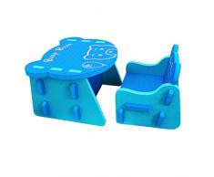 XMTMMD KIDS EVA puzzle set di tavolo e sedia bambini mobili Tavolo e sedia giocattolo per bambini in schiuma EVA facili da montare AMZPZY18