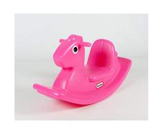 Little Tikes - Cavallo a Dondolo Gioco Attivo per Bambini, Maniglie Facili da Afferrare e Sedile Stabile, Sicuro, Struttura Resistente, Magenta