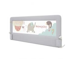WaiMin Guardrail di Sicurezza for Neonati con spondina for Letto, parapetto for Lettino di Sicurezza for Bambino/Bambino/Culla Convertibile, Letti Gemelli for Bambini, Letto Matrimoniale Grigio st