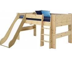 Steens 2906170019001N 145 x 113 x 142 cm, Letto a soppalco, con Scivolo per mobili