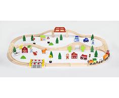 Viga NCT 1918 - Ferrovia in legno Set con 90 parti