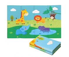 Tappeto Gioco Bambini Pieghevole Piccolo Tappeti Gioco Bambini dimensione 120x90x0,8cm di spessore