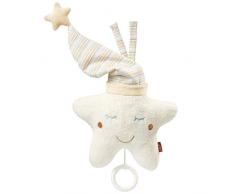 Fehn 154566 Carillon Stella, carillon a corda, dotato di meccanismo rimovibile da appendere al lettino, passeggino o al seggiolino, per neonati e bambini da 0 + mesi, stella, Babylove, circa 20 cm