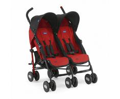 Chicco 4079311110000 Echo Twin Passeggino Gemellare, Garnet