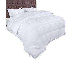 Utopia Bedding Piumino per Bambini 100 x 135 cm 370 GSM, Piumino Singolo, Piumino Letto Singolo, Trapunta Singolo per Bambini 100% Microfibra (Bianco)