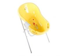 Disney Winnie Pooh Giallo Baby Vasca da Bagno 84 cm + Supporto Vasca + Asciugamano