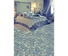 1,5 x 2,1 m indoor Baby Room fondale fotografico azzurro stile principessa letto panno morbido tappeti vinile fondali fotografia per ragazze