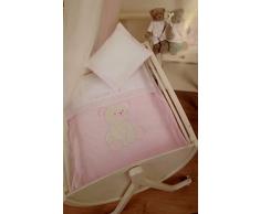 MARYPLAID. Trapuntino carrozzina TEDDY in pile cm. 66x86 col. B215 Rosa