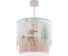 Dalber Lampada da soffitto a sospensione per Bambini Loving Deer vervo animali rosa (61272)