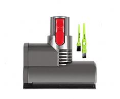 Italdos Spazzola Materasso Mini Turbo Motorizzata compatibile per Dyson V8 V10 V11 Spazzola a Sgancio Rapido per Divano Sedile Poltrona Rimuove Batteri e Allergeni