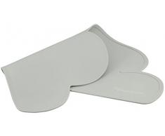 Kindsgut tovagliette, set da tavolo, sottobicchiere in silicone per bambini, lavabile, antiscivolo, sottopiatto in silicone per neonati e bambini, tovaglietta sottopiatto in silicone a forma di nuvola, grigio scuro